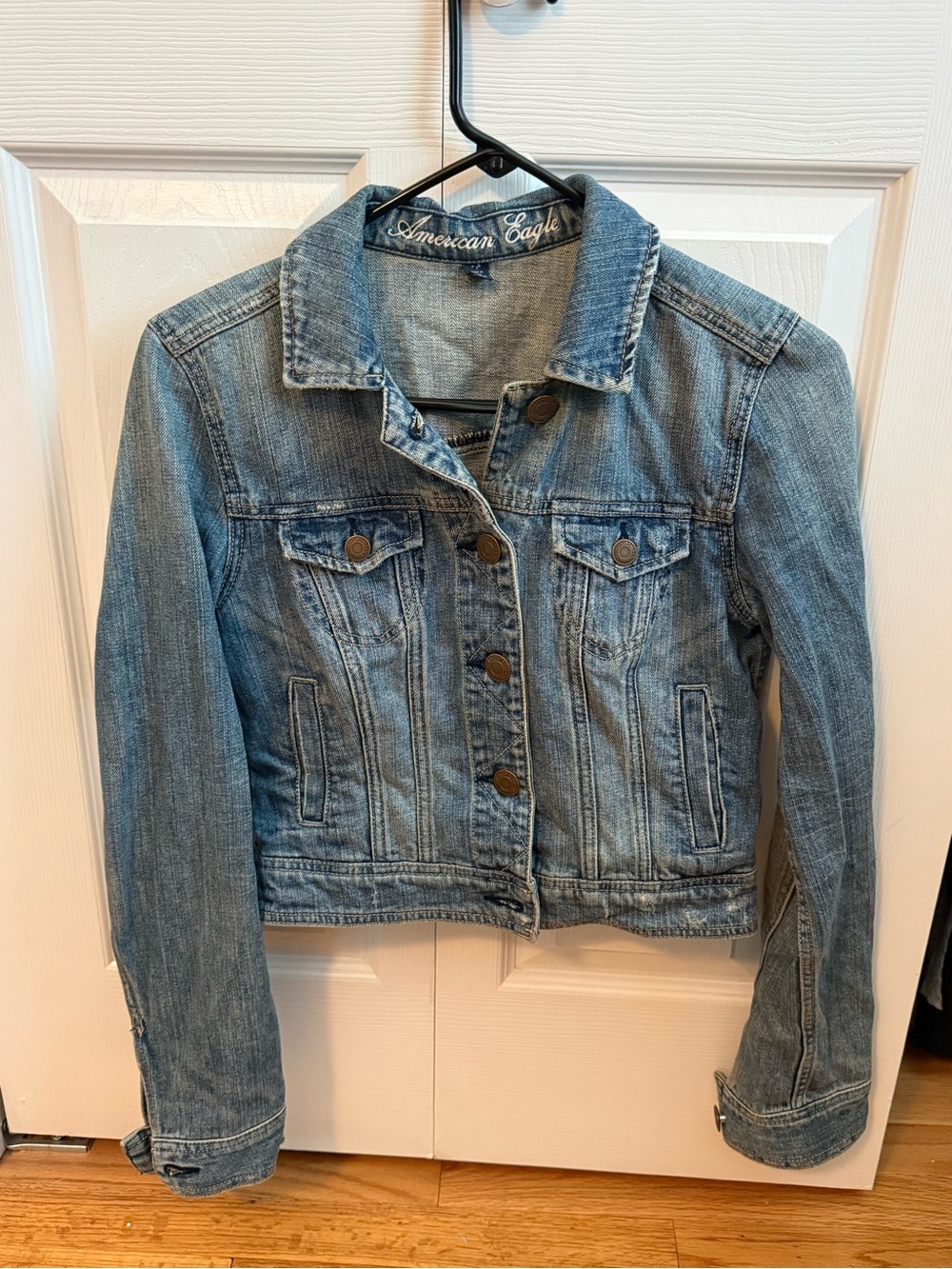 American Eagle Outfitters Blue Denim Jacket Women's